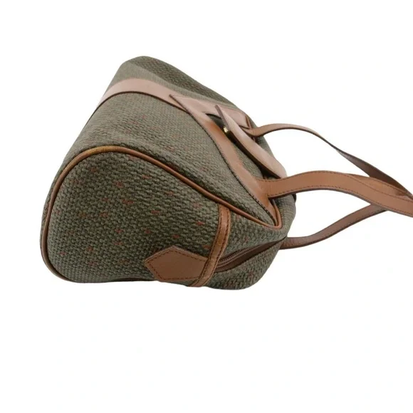 Yves Saint Laurent Olive and Brown Shoulder Bag Vintage